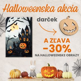 🎃 Strašidelná výzdoba vo vašom interiéri? U nás to zvládnete štýlovo! 🖼️ Pripravili sme pre vás halloweensku akciu — zľavy...