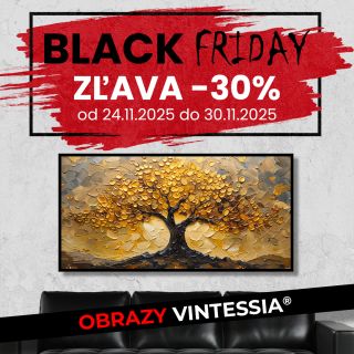 Obrazy VintessiaⓇ Využite našu Black Friday akciu so zľavou na obrazy až 30%👍